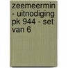 Zeemeermin - Uitnodiging PK 944 - set van 6 by Interstat