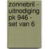 Zonnebril - Uitnodiging PK 946 - set van 6