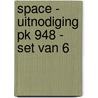 Space - Uitnodiging PK 948 - set van 6 by Interstat