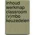 Inhoud werkmap Classroom (V)MBO Keuzedelen