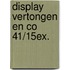 Display Vertongen en co 41/15ex.