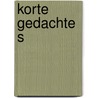 Korte gedachtes by Frida, Koos Den Hollander