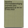 Baseline informatiebeveiliging Overheid (BIO) gebaseerd op de ISO 27002:2022 door Nico Kaag