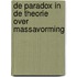 De paradox in de theorie over massavorming