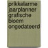 Prikkelarme jaarplanner Grafische bloem ongedateerd