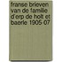 Franse brieven van de familie d’Erp de Holt et Baerle 1905-07