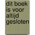 dit boek is voor altijd gesloten