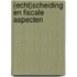 (Echt)scheiding en fiscale aspecten