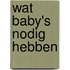 Wat baby's nodig hebben
