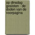 Op Dinsdag gesloten - De Doden van de voorpagina