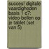 Succes! Digitale vaardigheden Basis 1 D7: Video-bellen op je tablet (set van 5)