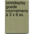 Tafeldisplay Goede voornemens à 3 x 6 ex.