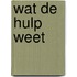 Wat de hulp weet