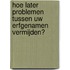 Hoe later problemen tussen uw erfgenamen vermijden?