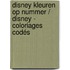 Disney Kleuren op nummer / Disney - Coloriages codés