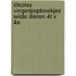 Display Vingerpopboekjes Wilde dieren 4T x 4E