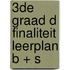 3de Graad D Finaliteit Leerplan B + S