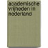 Academische Vrijheden in Nederland