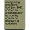 NSO-typering agrarische bedrijven 2022 : normen en uitgangspunten bij typering agrarische bedrijven in Nederland door Jamal Roskam