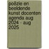 Poëzie en beeldende kunst docenten agenda aug 2024 - aug 2025