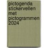 Pictogenda stickervellen met pictogrammen 2024