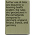 Further use of data and tissue for a learning health system: the rules and procedures in The Netherlands compared to Denmark, England, Finland, France, and Germany