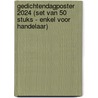 Gedichtendagposter 2024 (set van 50 stuks - enkel voor handelaar) door Onbekend
