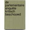 De parlementaire enquête kritisch beschouwd door Onbekend