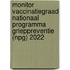 Monitor Vaccinatiegraad Nationaal Programma Grieppreventie (NPG) 2022
