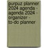 Purpuz Planner 2024 Agenda - Agenda 2024 - Organizer - To-Do Planner
