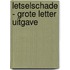 Letselschade - Grote Letter Uitgave