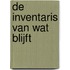 De inventaris van wat blijft