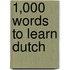 1,000 words to learn Dutch