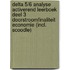 Delta 5/6 Analyse Activerend leerboek deel 3 Doorstroomfinaliteit economie (incl. Scoodle)