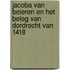 Jacoba van Beieren en het beleg van Dordrecht van 1418