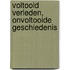 Voltooid verleden, onvoltooide geschiedenis