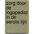 Zorg door de logopedist in de eerste lijn