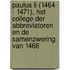 Paulus II (1464 - 1471), het college der abbreviatoren en de samenzwering van 1468