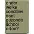 Onder welke condities doet Gezonde School ertoe?