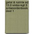 Getal & Ruimte ed 13.0 vmbo-kgt 3 antwoordenboek deel 1
