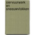 Siervuurwerk en sneeuwvlokken