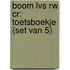 Boom LVS RW CR: Toetsboekje (set van 5)