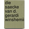 Die saecke van D. Gerardi Winshemii by Pieter Winsemius
