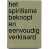 Het Spiritisme beknopt en eenvoudig verklaard door Allan Kardec