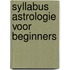 Syllabus Astrologie voor beginners