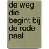 De weg die begint bij de rode paal