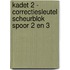 Kadet 2 - correctiesleutel scheurblok spoor 2 en 3