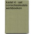 Kadet 4 - set correctiesleutels werkboeken