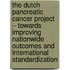 The Dutch Pancreatic Cancer Project – towards improving nationwide outcomes and international standardization