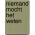 Niemand mocht het weten